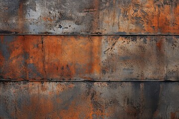 rusty metal surface - background pattern (Generative AI)