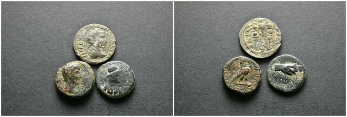 Ancient coins, roman, greek, provincial. Medieval and modern