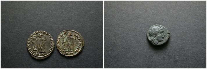 Ancient coins, roman, greek, provincial. Medieval and modern