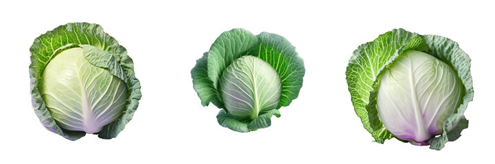 Cabbage on transparent background