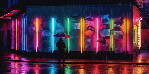 rainy season, generative Ai - obrazy, fototapety, plakaty