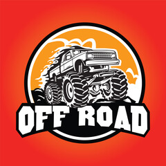 Monster truck off-road professional graphics design © Shanto