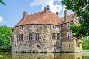 Vischering, Germany - Luedinghausen castle and pond
