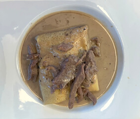 Fillet mignon creppe