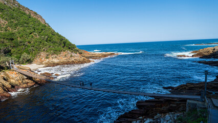 	
Suspension Bridge at Storms River Mouth Tsitsikamma, Garden Route, South Africa