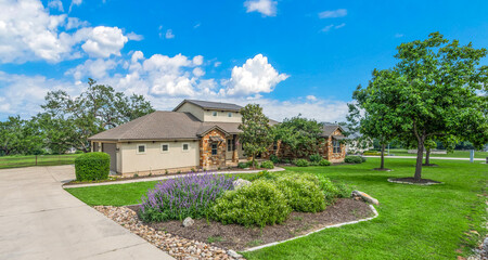 the front of a house