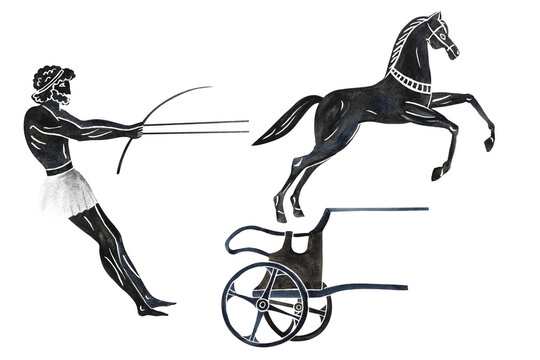 roman chariot drawing