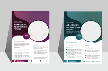 Creative business flyer design or brochure cover template