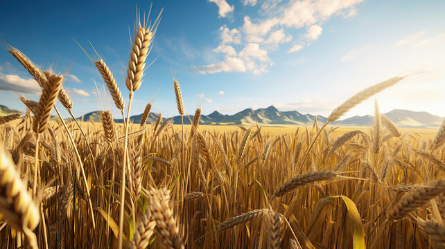 The immense golden wheat fields are set for harvesting