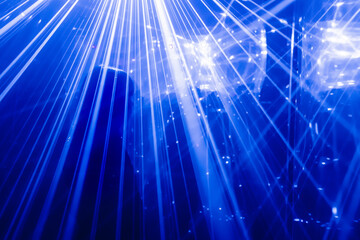 People at a Halloween event with strobe lights in Toronto Canada