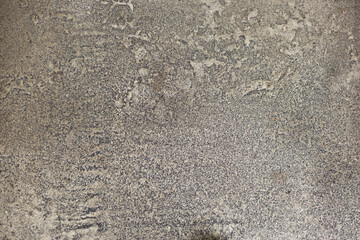 dirty concrete floor with metal dust waste