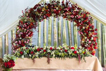 Decoración de boda (altar de boda civil)