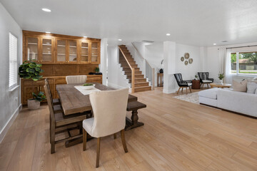 dining room with table