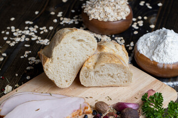 Smoked chicken breast with spices