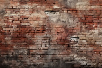 weathered brick wall texture for creative projects, Generative AI