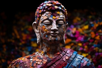 Fototapeta premium ブッダ像のイメージ,Generative AI AI画像