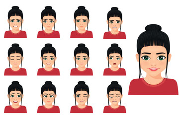 facial depictions describing moods
