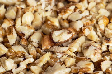 walnut, walnuts, table, cut, during, cooking, chopped,