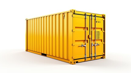 Container Box Cargo Isolated On White