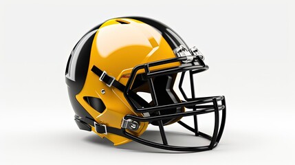 Naklejka premium American Football Rugby Helmet Isolated On White