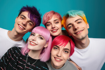 Fototapeta premium Happy Transgender people (AI Generated) 