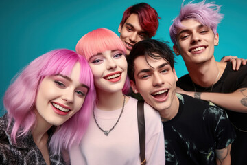 Fototapeta premium Happy Transgender people (AI Generated) 