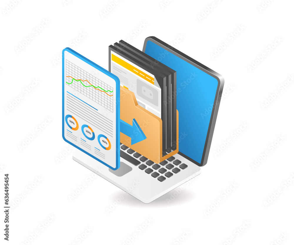 Aufkleber Analysis computer server data performance