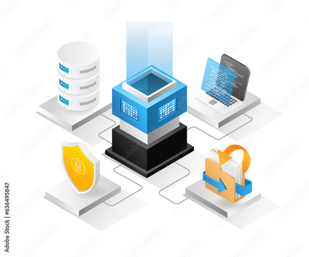 Poster Web developer team data security