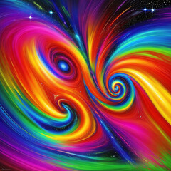 Abstract Galaxy colorful background style