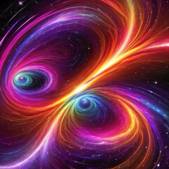 Abstract Galaxy colorful background style