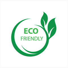Fototapeta premium Eco icon. Eco friendly sign. Vector flat trendy style illustration on white background..eps