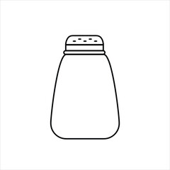 Pepper, salt, shaker icon. flat illutration on white background..eps