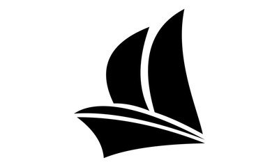 icon ship silhouette vector