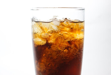 cola with ice