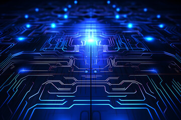 Circuit board background. Technology and science concept. 3D Rendering