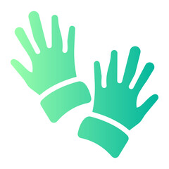 Obraz premium glove Gradient icon
