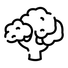 broccoli Line Icon