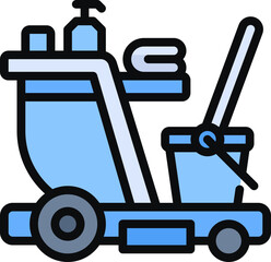 Cleaning Cart Icon © kmgdesignid