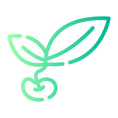 plant Line Gradient Icon