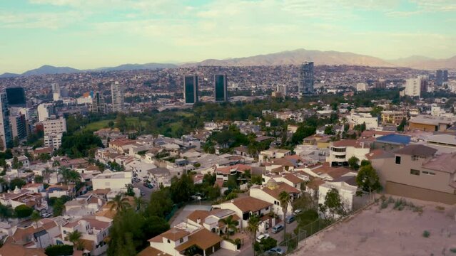 Panorama of Tijuana Mexico