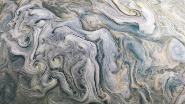 Jupiter Swirling Clouds, The Largest Planet in the Solar System. Elements of this video furnished by NASA.  