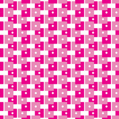 Pink Square Circle Box Allover Seamless Pattern Design Artwork