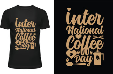 international coffee day T SHIRT DESIGN