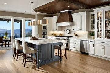 Gorgeous kitchen with open concept floorplan.