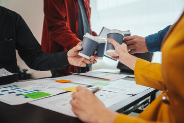 UI, UX designers developers Group team meeting often fill variety of roles in prototyping, product...
