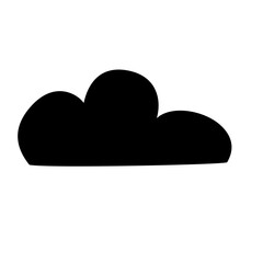Cloud silhouette icon