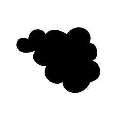 Cloud silhouette icon