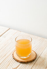 fresh and hot ginger juice glass