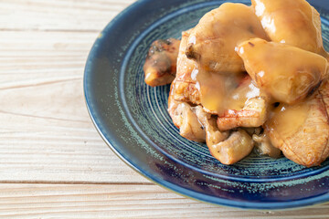 grilled bananas with coconut caramel sauce
