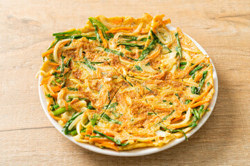 Pajeon or Korean pancake or Korean pizza